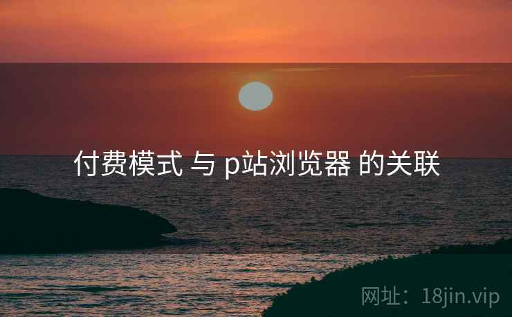 付费模式 与 p站浏览器 的关联