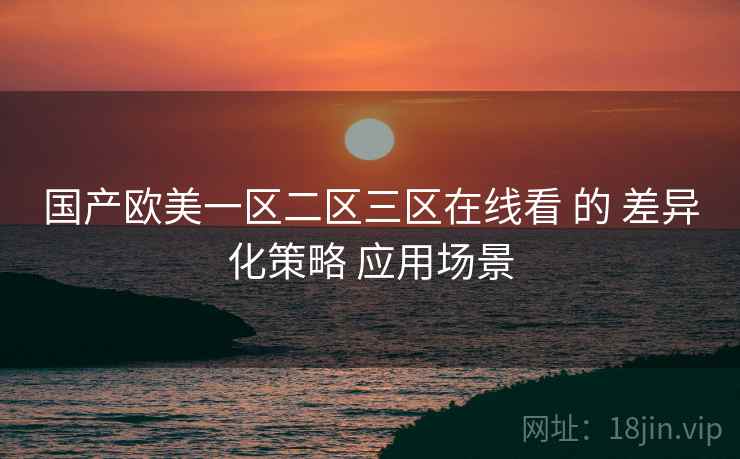 国产欧美一区二区三区在线看 的 差异化策略 应用场景