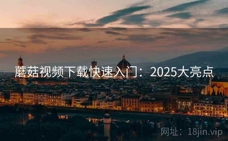 蘑菇视频下载快速入门：2025大亮点