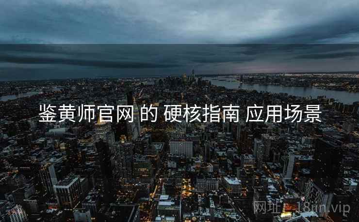 鉴黄师官网 的 硬核指南 应用场景