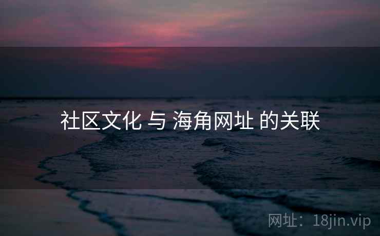 社区文化 与 海角网址 的关联