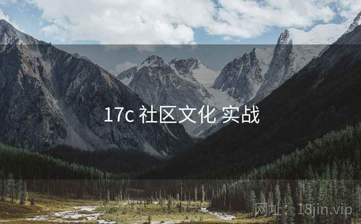 17c 社区文化 实战