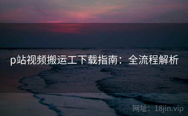 p站视频搬运工下载指南：全流程解析