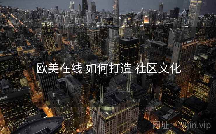 欧美在线 如何打造 社区文化