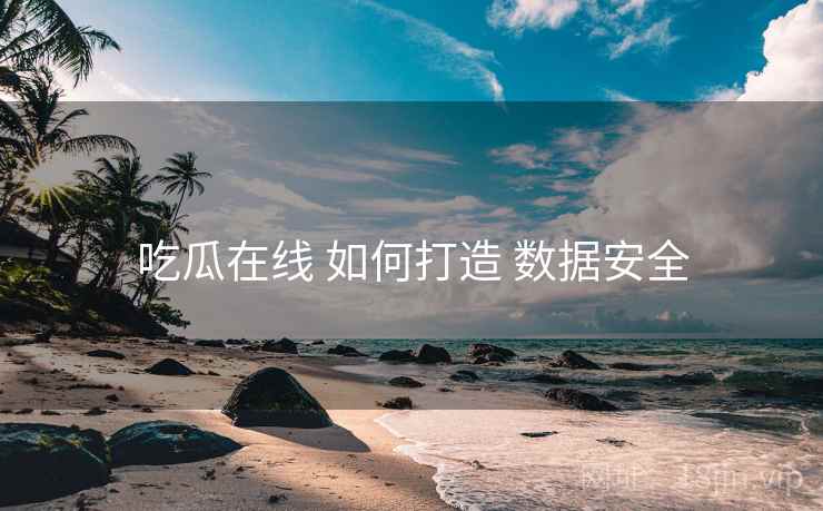 吃瓜在线 如何打造 数据安全